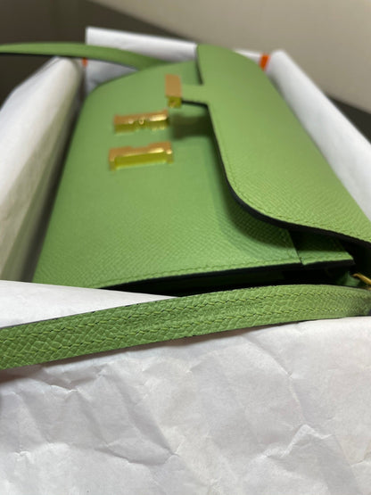 CONSTANCE VA 20,5 GREEN EPSOM GOLD HARDWARE