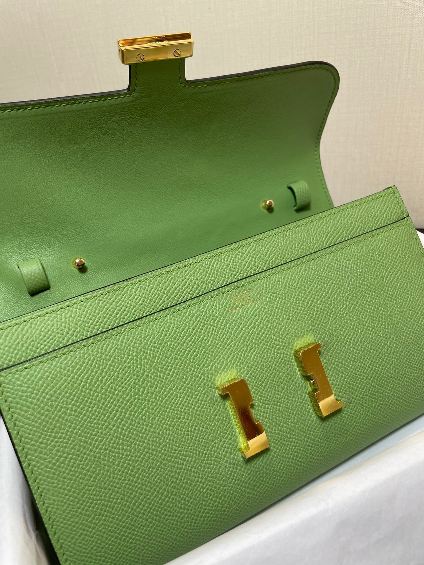 CONSTANCE VA 20,5 GREEN EPSOM GOLD HARDWARE