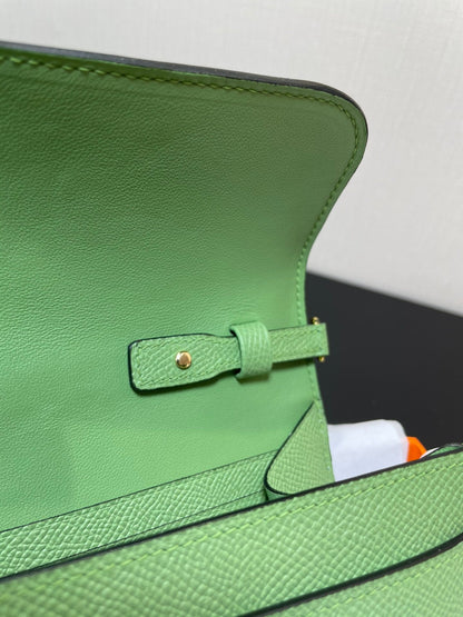 CONSTANCE VA 20,5 GREEN EPSOM GOLD HARDWARE