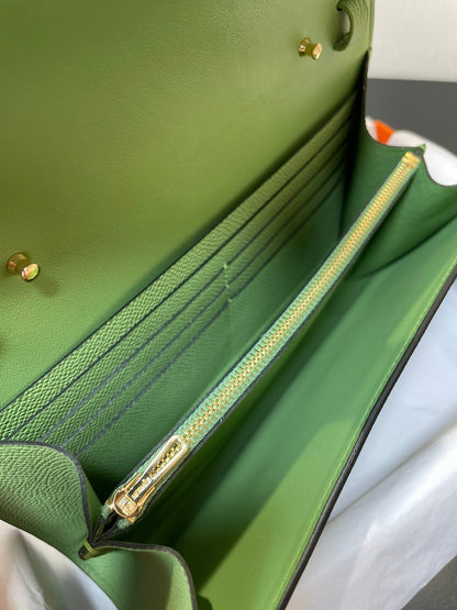 CONSTANCE VA 20,5 GREEN EPSOM GOLD HARDWARE
