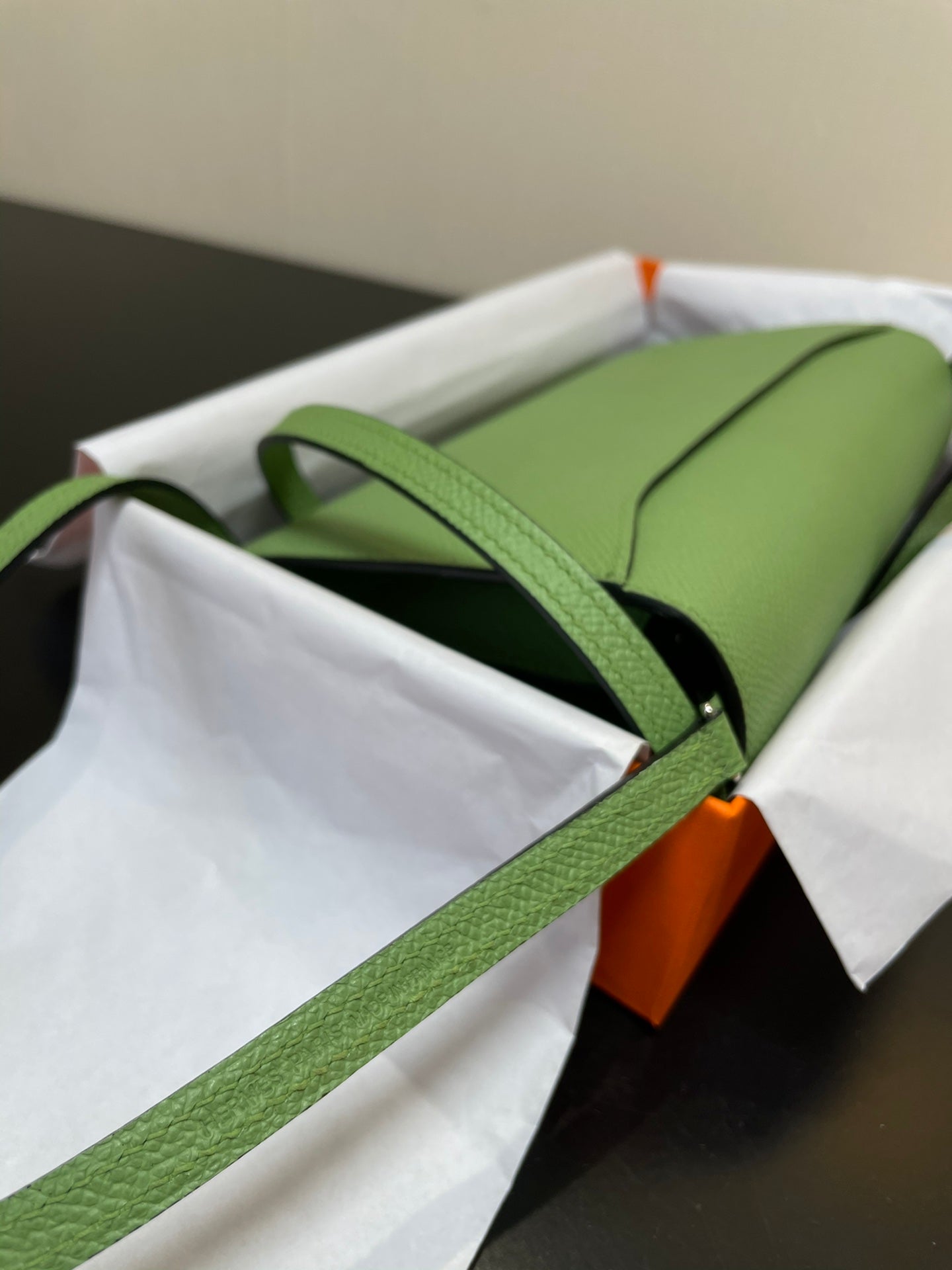 CONSTANCE VA 20,5 GREEN EPSOM SILVER HARDWARE