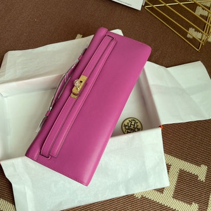 HM ケリーカット 31cm フクシア スウィフトレザー Ghw