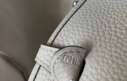 Mini Evelyne 18 cm Gris clair Togo Quincaillerie argentée