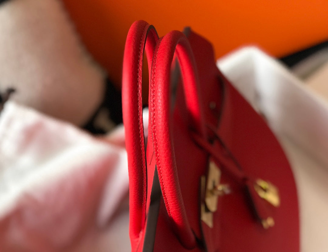 HM BIRKIN 35CM CUIR TOGO ROUGE QUINCAILLERIE DORÉ