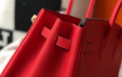 HM BIRKIN 35CM CUIR TOGO ROUGE QUINCAILLERIE DORÉ