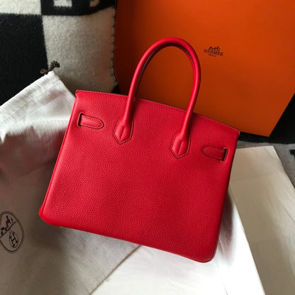 HM BIRKIN 35CM CUIR TOGO ROUGE QUINCAILLERIE DORÉ