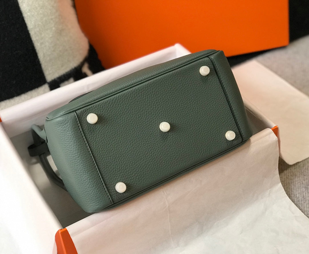 SAC HM LINDY 30 CUIR TAURILLON CLEMENCE PIN