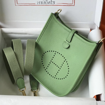 Mini Evelyne 18cm Vert Foncé Togo Ghw