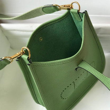 Mini Evelyne 18cm Vert Foncé Togo Ghw