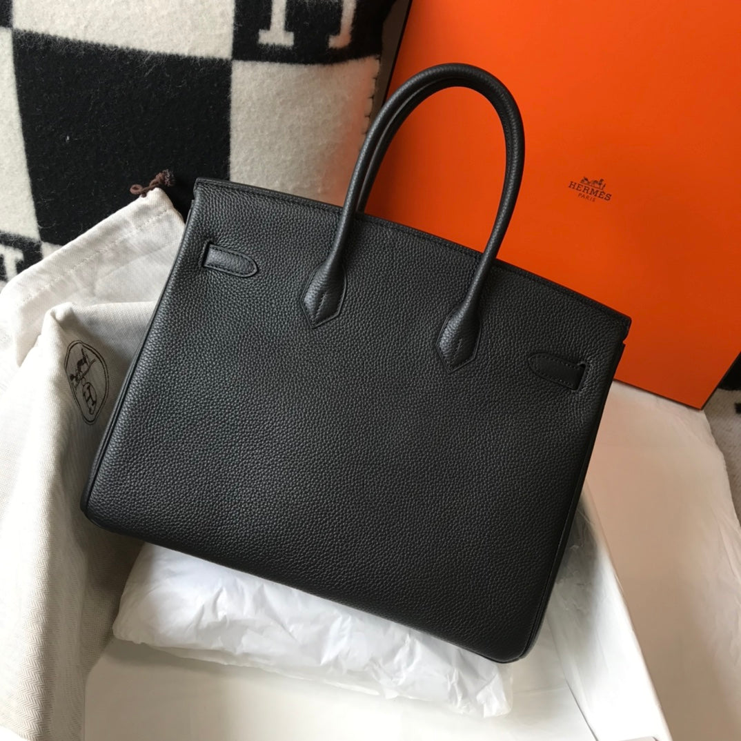 HM BIRKIN 35CM CUIR TOGO NOIR QUINCAILLERIE DORÉ