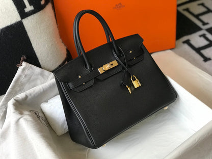 HM バーキン 30cm ブラック トゴレザー ゴールド金具