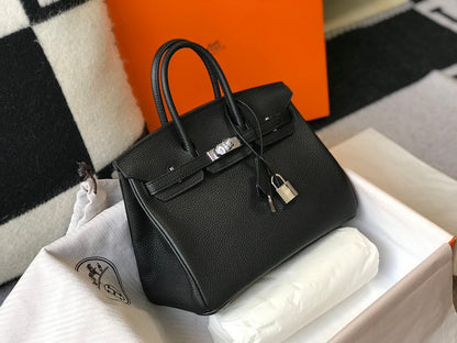 HM バーキン 30cm ブラック トゴレザー シルバー金具
