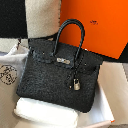 HM バーキン 30cm ブラック トゴレザー シルバー金具