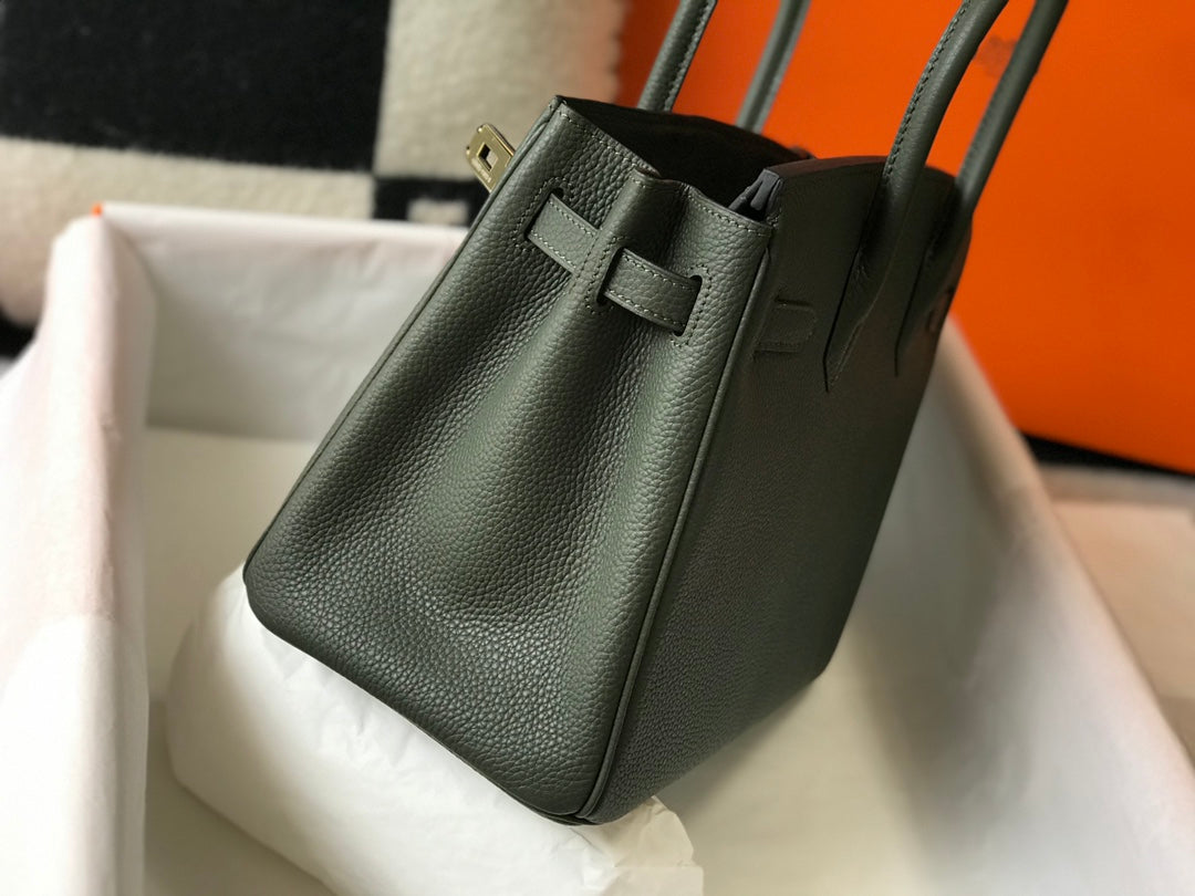 Sac HM Birkin 35 cm en pin, cuir Togo, matériel doré