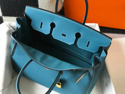 HM バーキン 35cm ブルー トゴレザー ゴールド金具