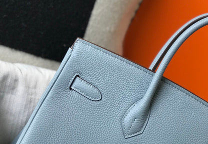 HM BIRKIN 35CM BLEU CIEL CUIR TOGO QUINCAILLERIE DORÉ