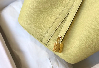 Picotin Lock 22 citron vert Togo GHW