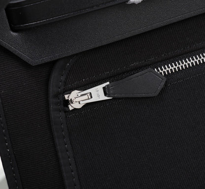 HM HERBAG ZIP 31 TOILE NOIRE
