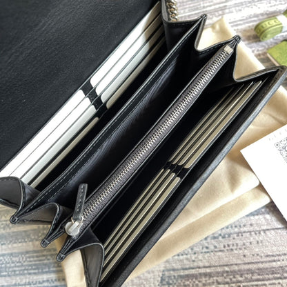 SAC À BANDOULIÈRE GG MARMONT MINI 20 EN CUIR DE VEAU NOIR