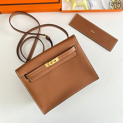 Kelly Danse II 22 cm Tan Evercolor Cuir Ghw
