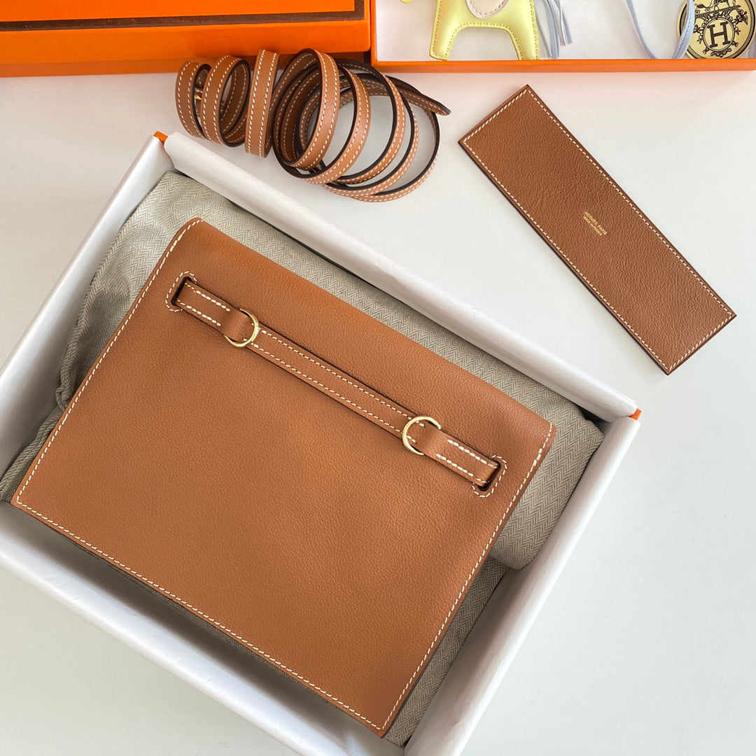 Kelly Danse II 22 cm Tan Evercolor Cuir Ghw