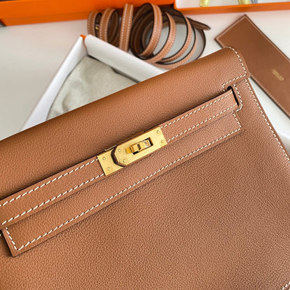 Kelly Danse II 22 cm Tan Evercolor Cuir Ghw
