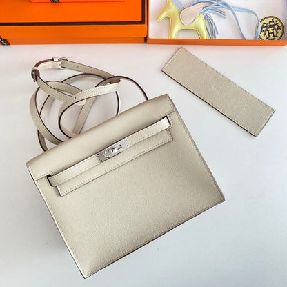 Montre Kelly Danse II 22 cm en cuir Evercolor blanc