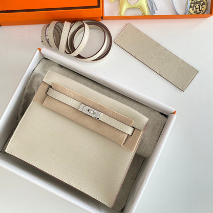 Montre Kelly Danse II 22 cm en cuir Evercolor blanc