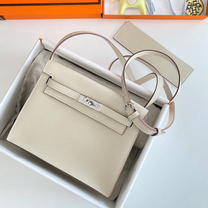 Montre Kelly Danse II 22 cm en cuir Evercolor blanc