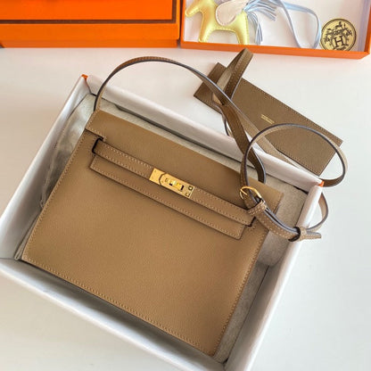 Kelly Danse II 22 cm Cuir Evercolor Marron Ghw