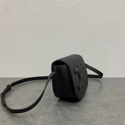 FOLCO CUIR TRIOMPHE 18 EN CUIR DE VEAU NOIR