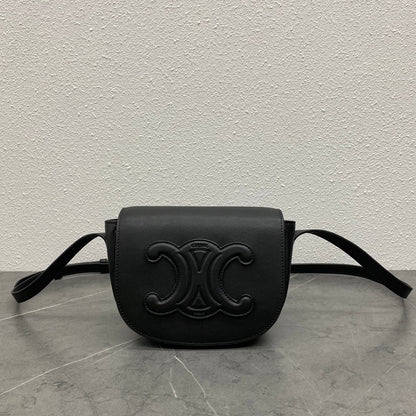 FOLCO CUIR TRIOMPHE 18 EN CUIR DE VEAU NOIR