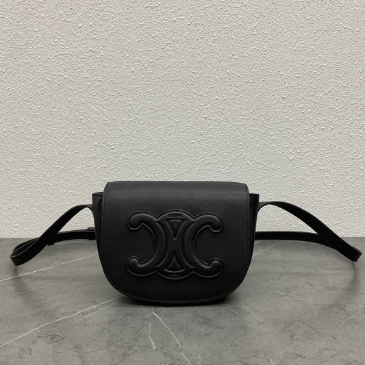 FOLCO CUIR TRIOMPHE 18 EN CUIR DE VEAU NOIR