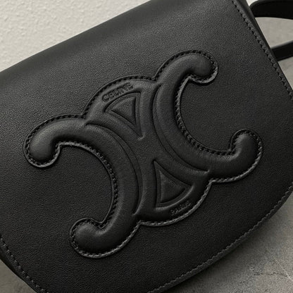 FOLCO CUIR TRIOMPHE 18 EN CUIR DE VEAU NOIR