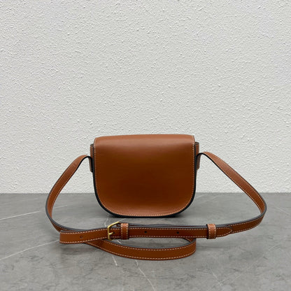 FOLCO CUIR TRIOMPHE 18 EN CUIR DE VEAU ROUGE MARRON