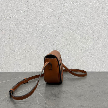 FOLCO CUIR TRIOMPHE 18 EN CUIR DE VEAU ROUGE MARRON