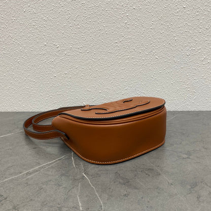 FOLCO CUIR TRIOMPHE 18 EN CUIR DE VEAU ROUGE MARRON