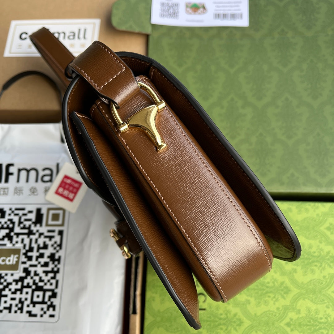 ホースビット 1955 サドルバッグ 25インチ カラフルなキャンバスとブラウンレザートリム ゴールド金具
