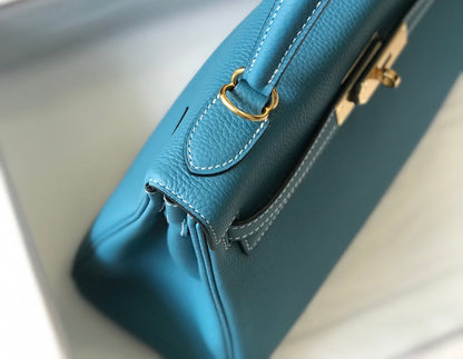 HM ケリー 32cm バッグ セルリアントーゴ ゴールド金具