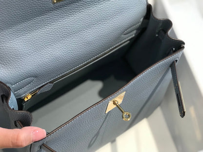 HM ケリー 32cm バッグ 強化グレー トーゴ ゴールド金具