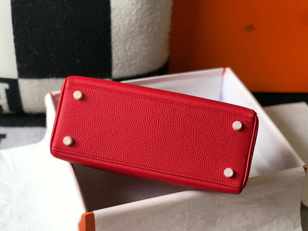 HM KELLY 28CM ROUGE TOGO QUINCAILLERIE OR