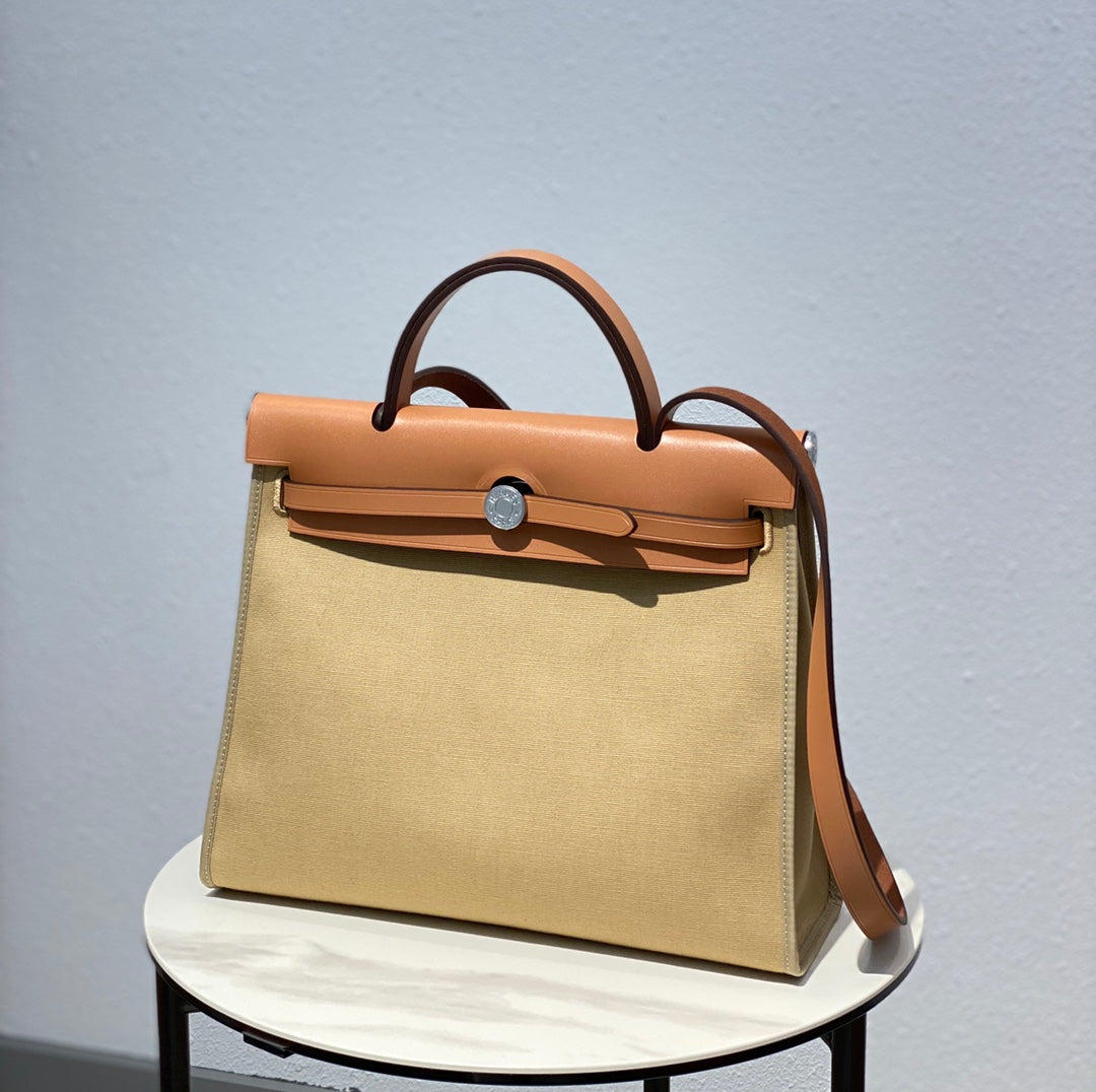 ヘルバッグ 31 トワルベージュ キャンバス ゴールド 牛革