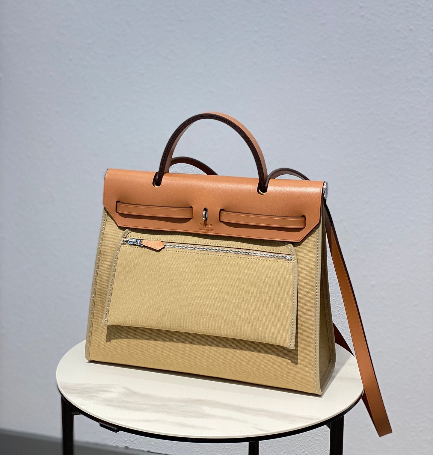 ヘルバッグ 31 トワルベージュ キャンバス ゴールド 牛革