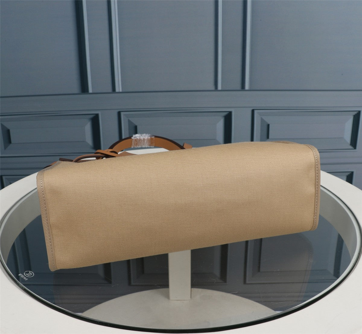 HM HERBAG ZIP 31 TOILE KAKI ET BRONZE