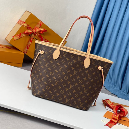 Toile Monogrammée Neverfull MM 32 Marron Beige 