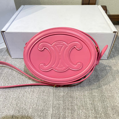 オーバルパースバッグ 20 ルージュピンクカーフスキン