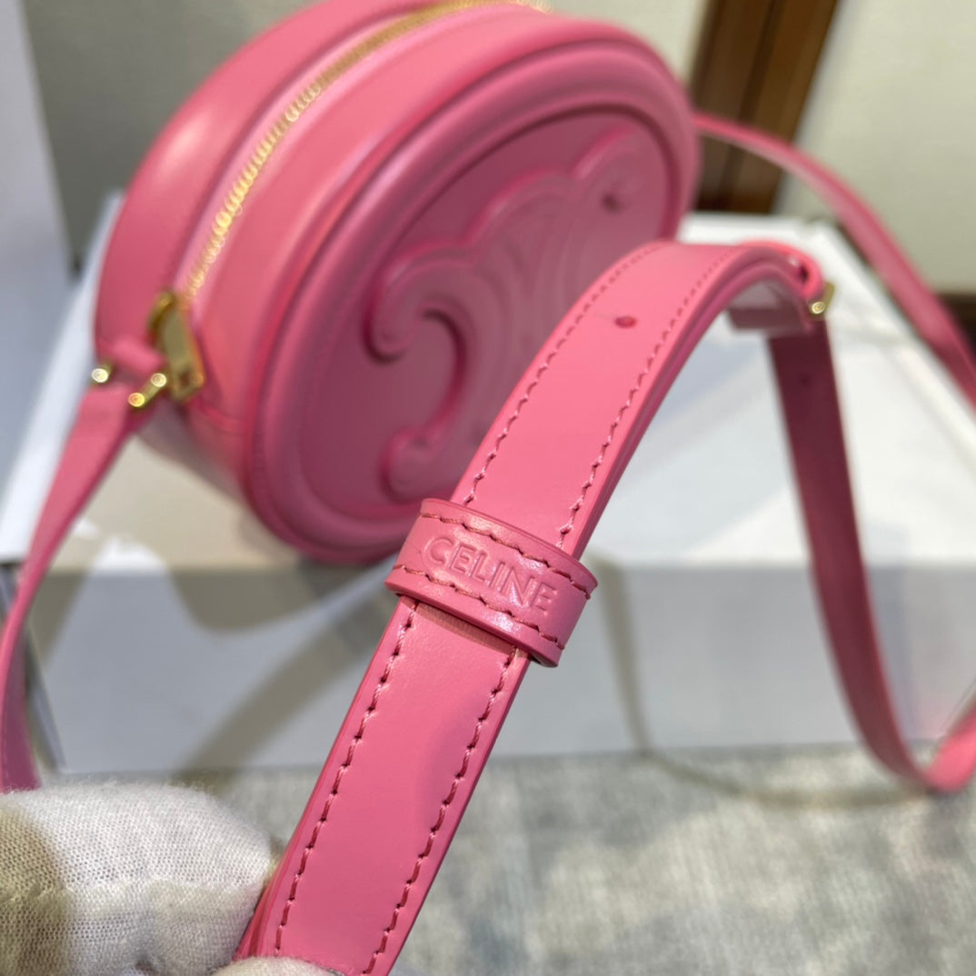 オーバルパースバッグ 20 ルージュピンクカーフスキン