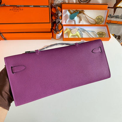 HM ケリーカット 31 バイオレット エプソムレザー シルバー金具 229036