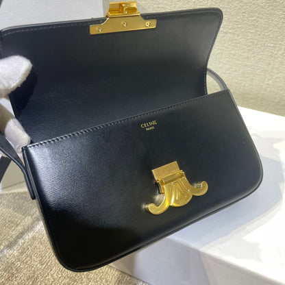 クラシック トリオンフ 20 ブラック カーフスキン レザーストラップ ゴールド金具