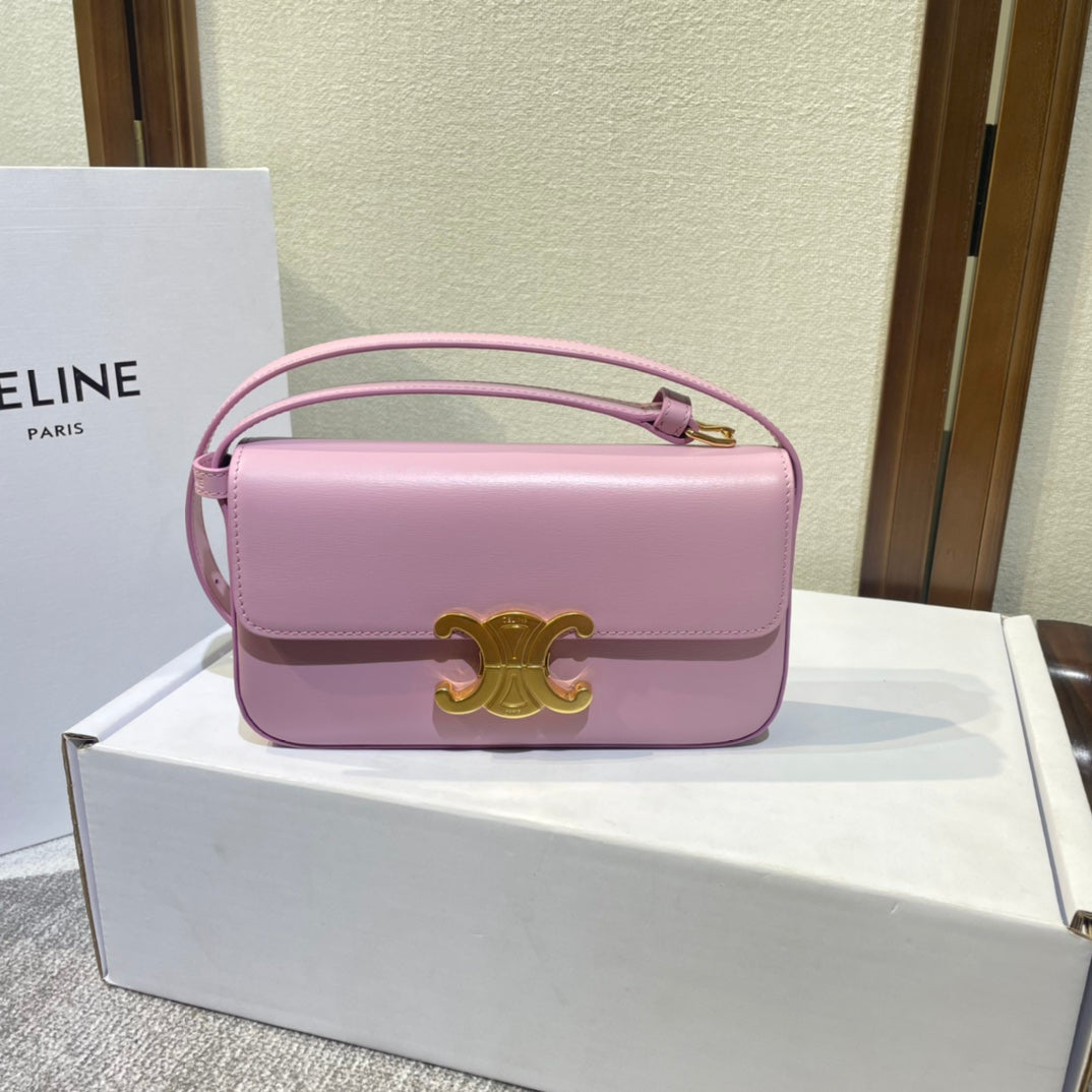 クラシック トリオンフ 20 ピンク カーフスキン ゴールド金具